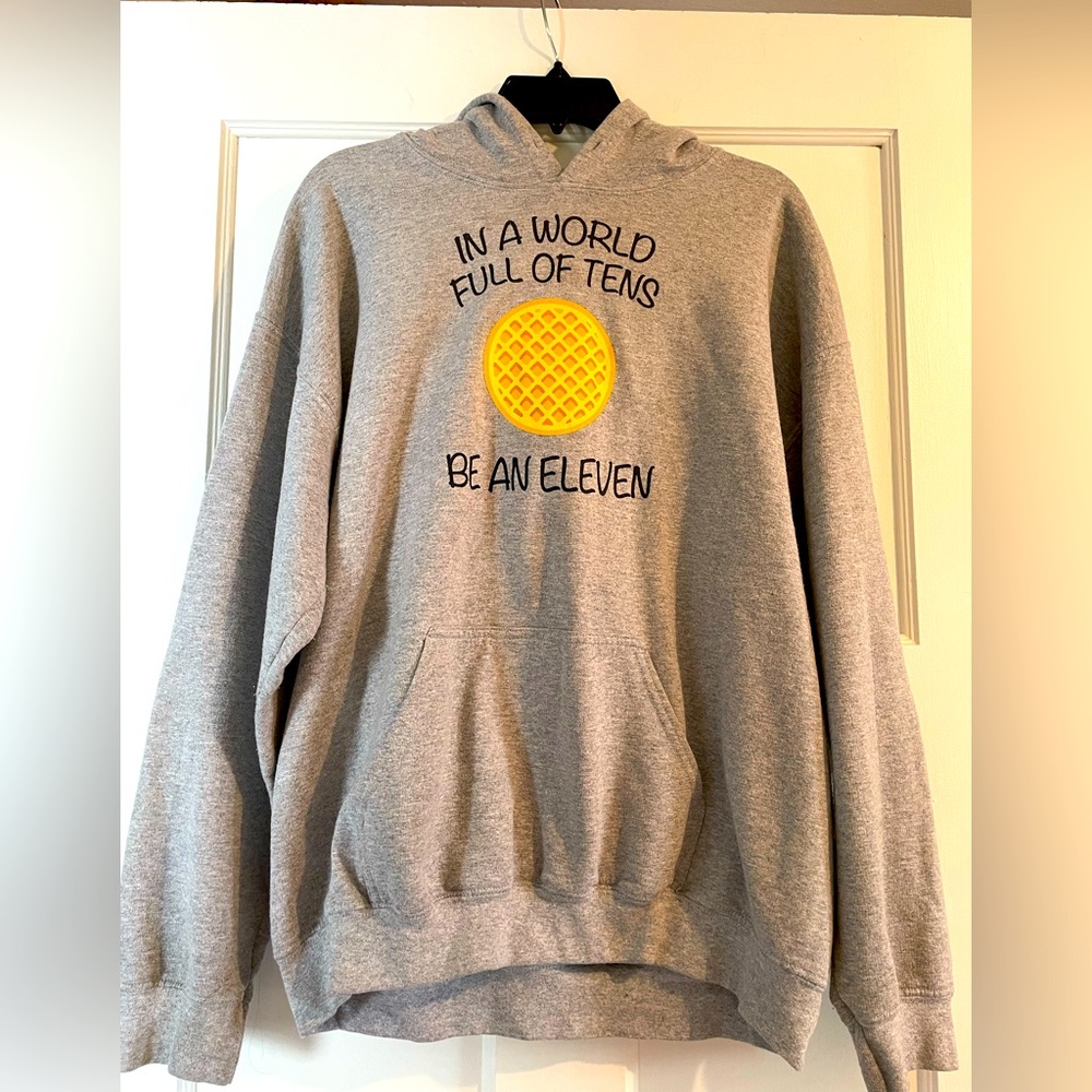 Sweatshirt implying to TV show Stranger Things